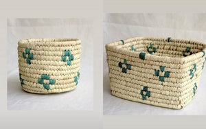 Decorative Patterned Woven Basket Set For Storage | Decorative Patterned Woven Basket Set For Storage | KalaGhar