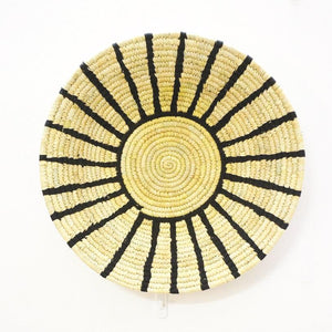 Classic Monochrome Woven Wall Basket - Set of 3 - Home Decor | KalaGhar
